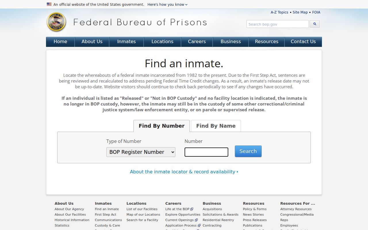 Federal inmate locator for Coon Rapids criminal records