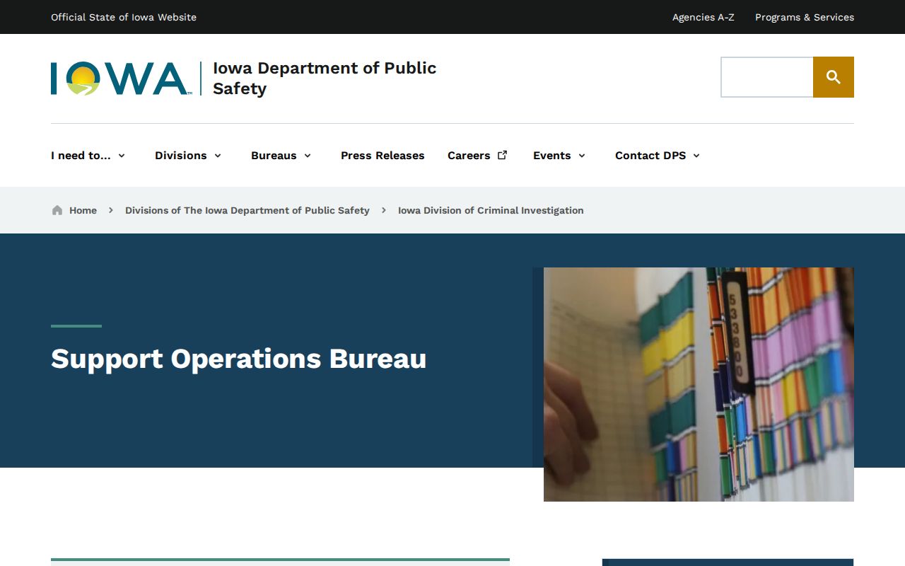 Carroll County criminal records Iowa DCI fingerprint repository